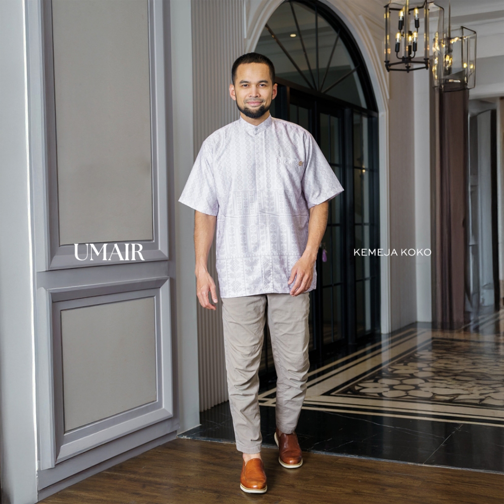 Gerai Hawa - Umair Kemeja Pria Motif Baju Koko Daily, Umrah, & Hajj - Jordan Edition