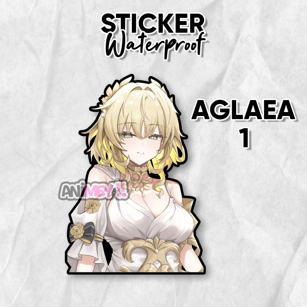 

Stiker Aglaea Game Honkai Star Rail / Sticker Anime Waterproof