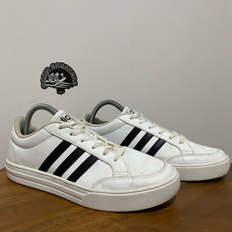 Adidas vs Set Mule White Royal Black Scarlet (Leather)