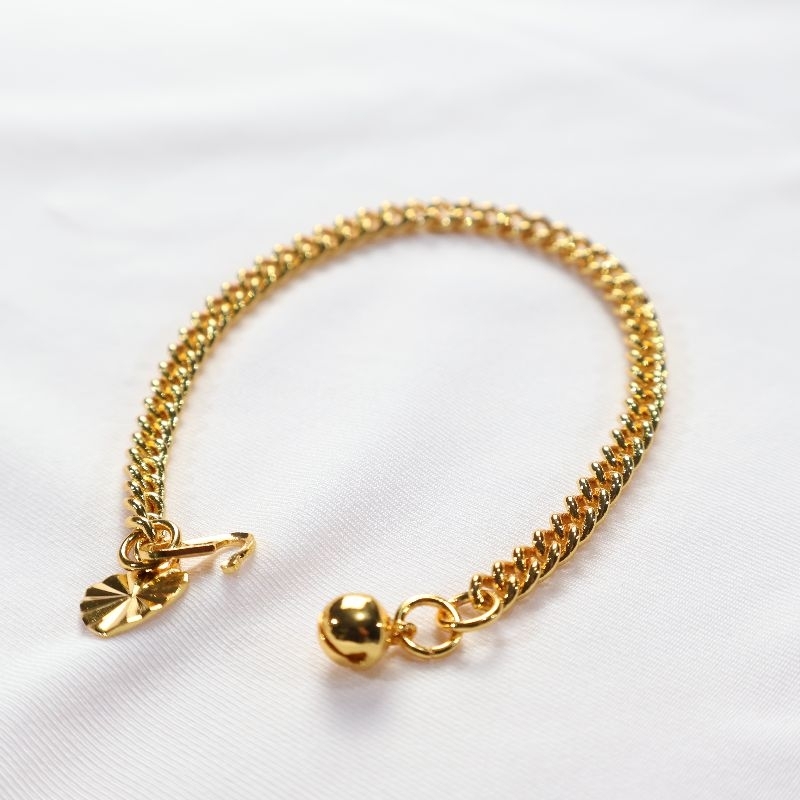 Nakah - Gelang Sisik Naga Kecil Emas 24 karat Mirip Aslinya 41015