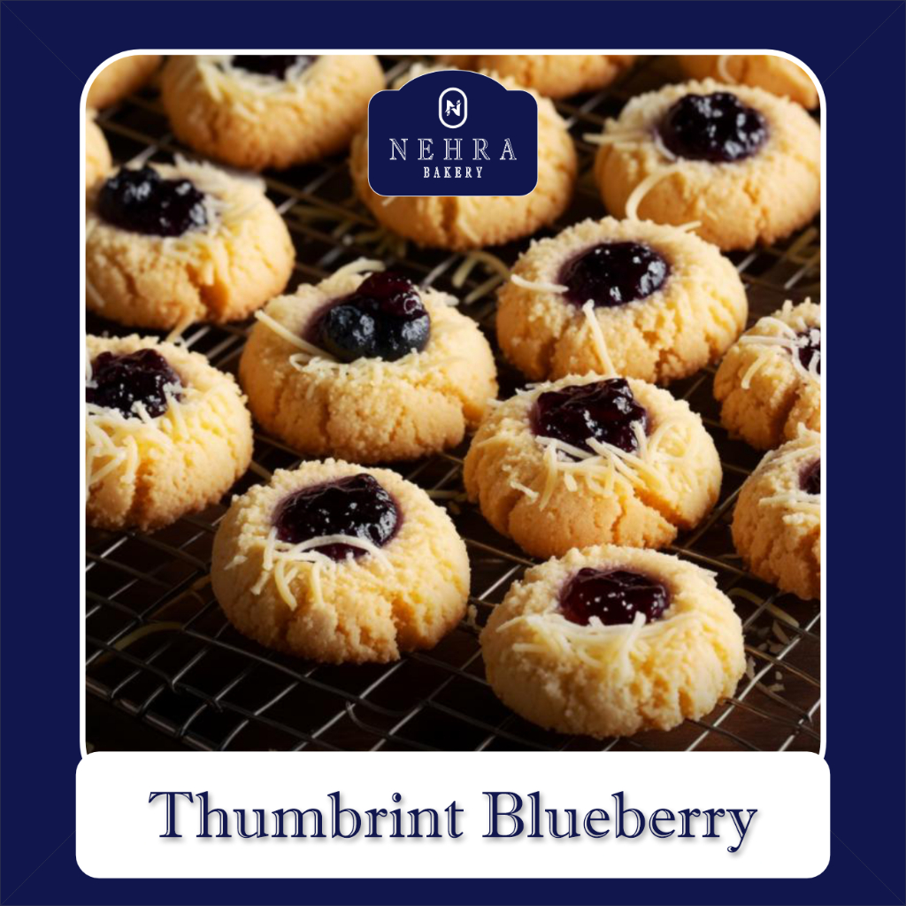 

Thumbprint Blueberry Kue Kering Premium 400gr | Nehra Bakery