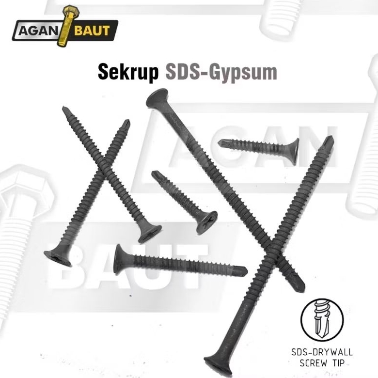 Sekrup / Skrup SDS Gypsum / SDS Drywall Screw 6 X 1 (2.54 cm)