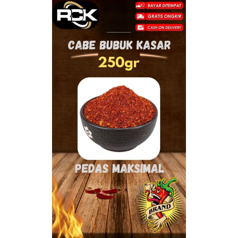 

cabe bubuk kemasan 250gram