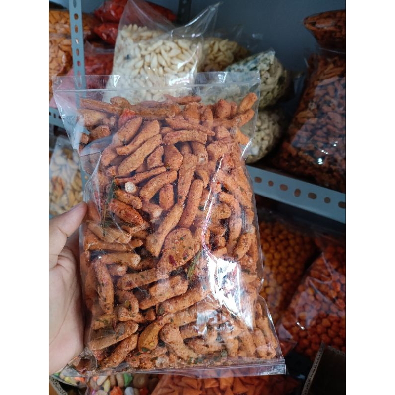 

Cemilan Basreng Pedas Daun Jeruk Kemasan 500gram/Aneka snack murah Kendari