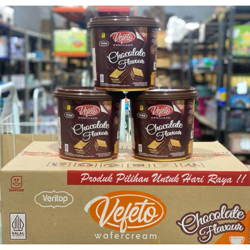 

Vefeto Wafercream Cokelat 280gr x 1timba