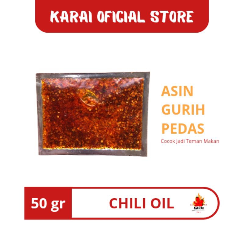 

KARAI-CHILLI OIL MINYAK CABAI 50 GRAM SACHET