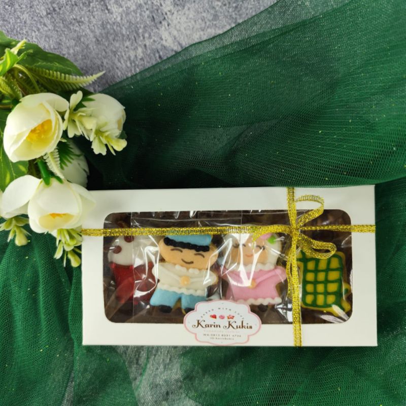 

Hampers, souvenir kukis Idul fitri box 15x8cm