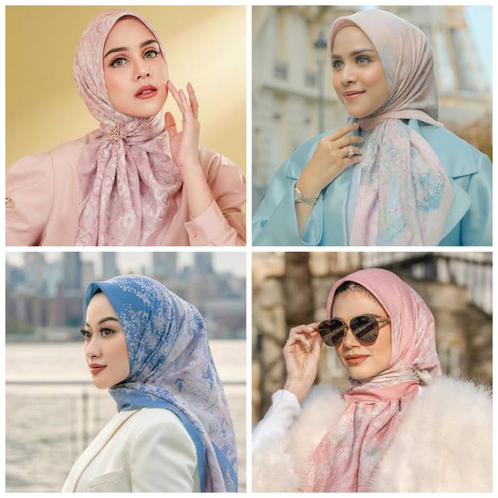 PRELOVED BUTTONSCARVES  SAMLA BRITISH NEW YORK PARISIAN