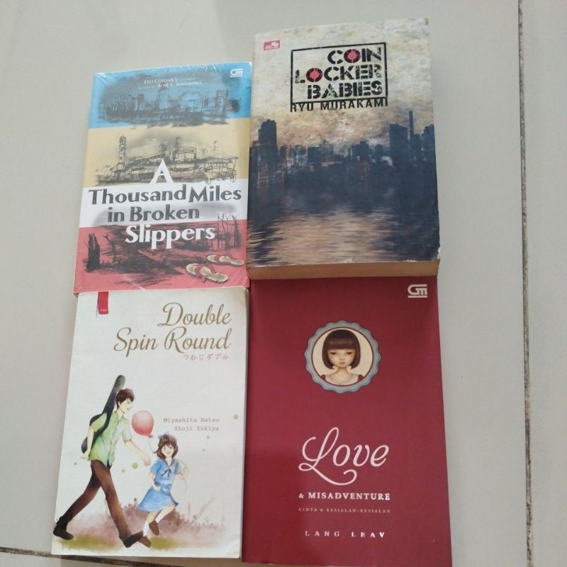 Coin Locker Babies, A Thousand Miles In Broken Slippers, Love and Misadventure Lang Leav