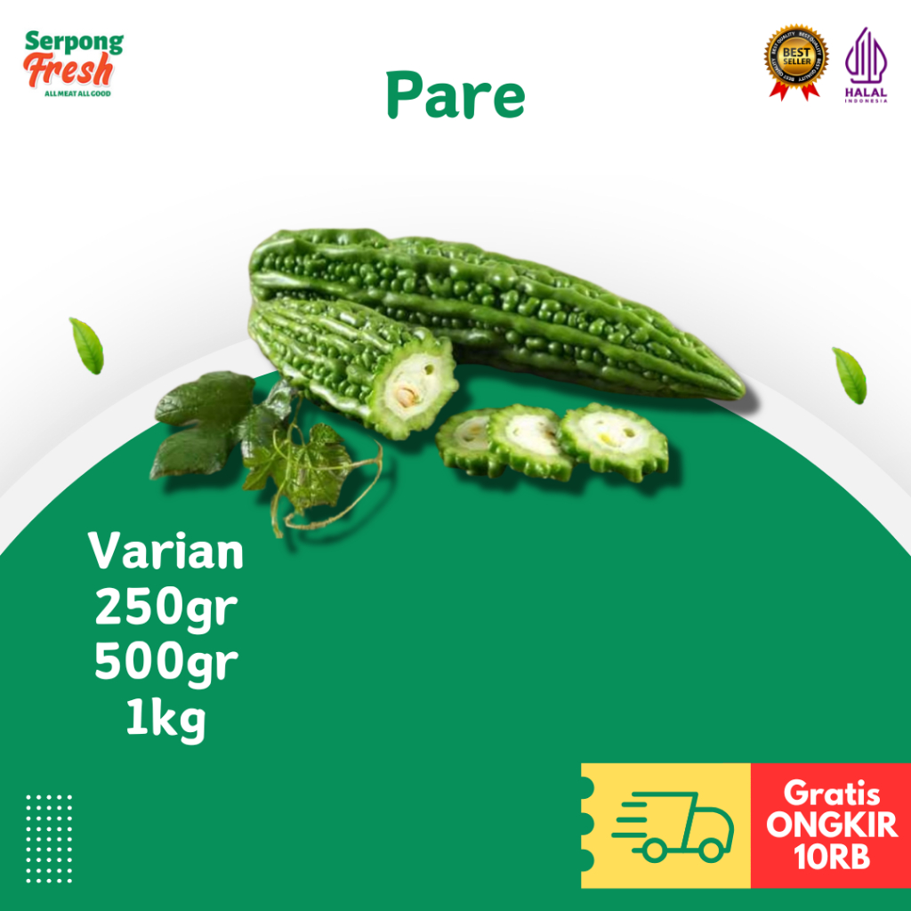 

Pare Hijau Paria Segar 250gr 500gr 1kg Sayuran Fresh