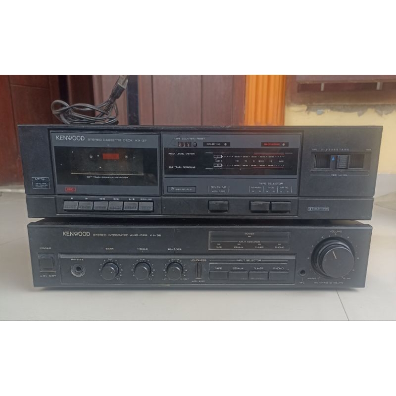 Tapedeck Kenwood KA-37 dan Ampli Kenwood KA-36 (cek deskripsi)