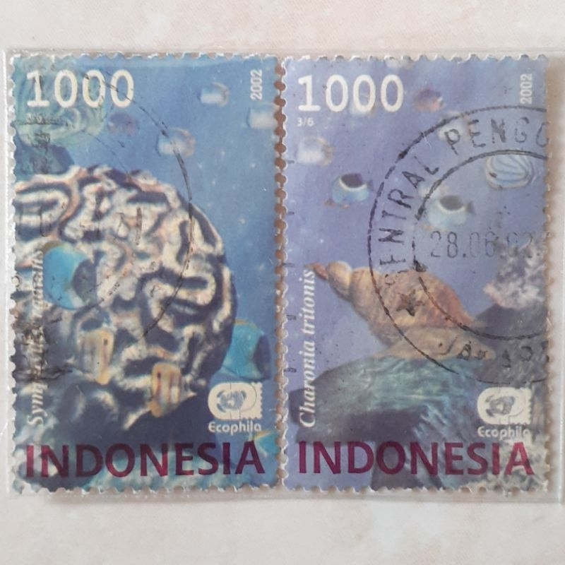 

Perangko Indonesia Kehidupan Bawah Laut Tahun 2002 set 2pcs
