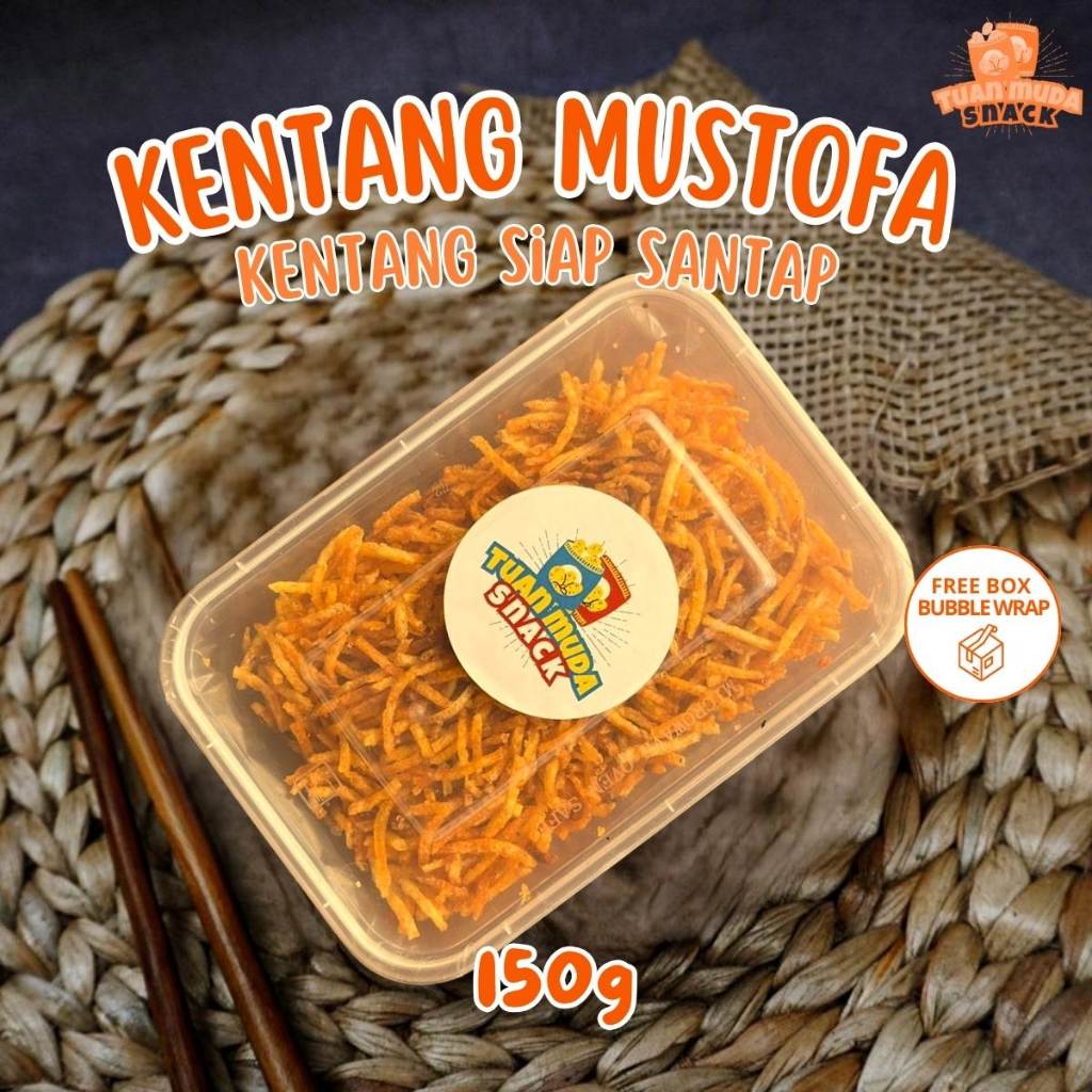 

Kentang Mustofa 150g Snack Cemilan Keripik Pedas Manis