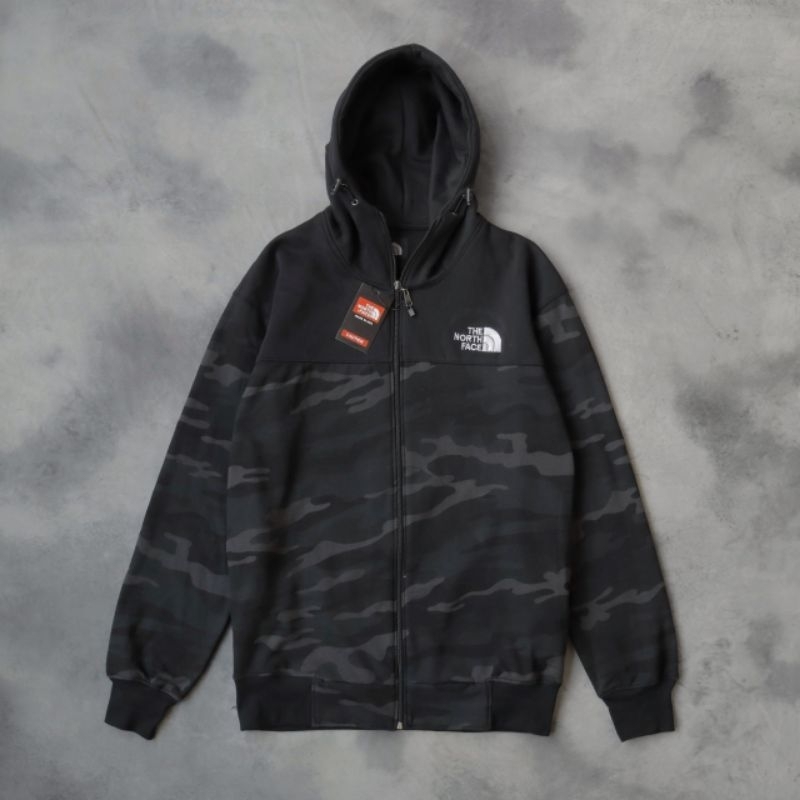 HAKKANSTORE jaket sweater Hoodie Zipper tnf camo combi the north face