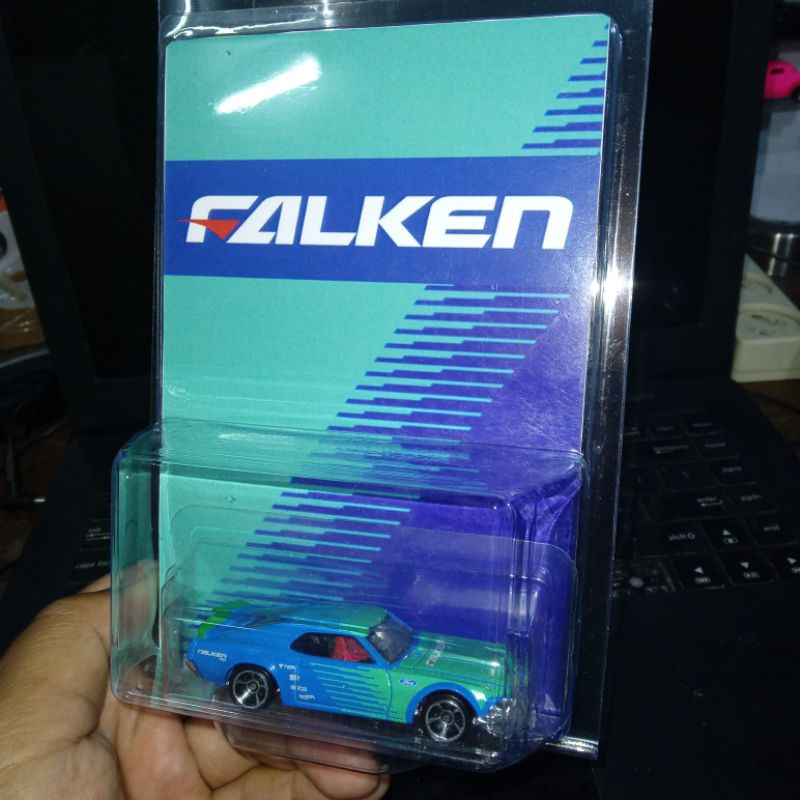 Custom Card Falken Rare Ford Mustang Boss 302 Blue Free Protector Hw Hot Wheels Hotwheels Classic Ho