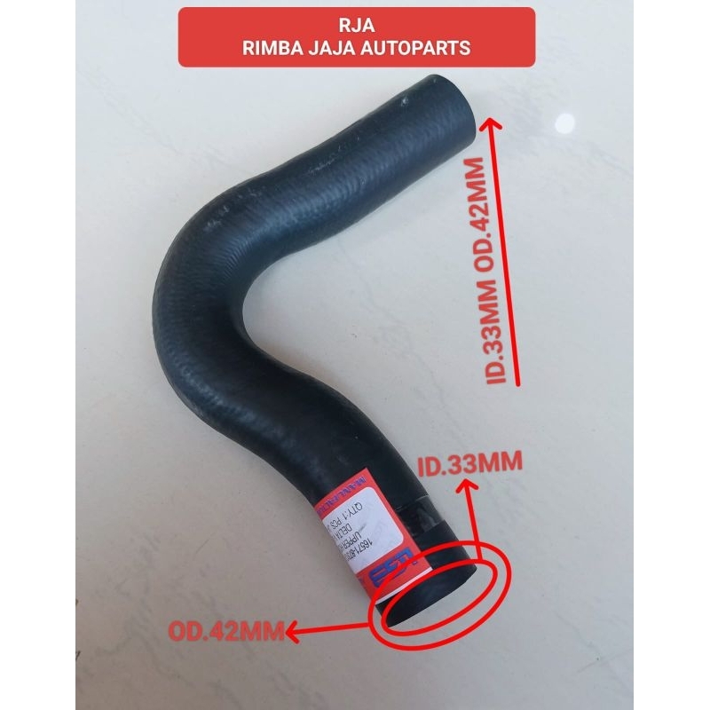 SELANG RADIATOR UPPER HOSE (ATAS) UNTUK MOBIL DAIHATSU  DELTA V-83 (16571-87312-000)(ID.33MM OD.42MM