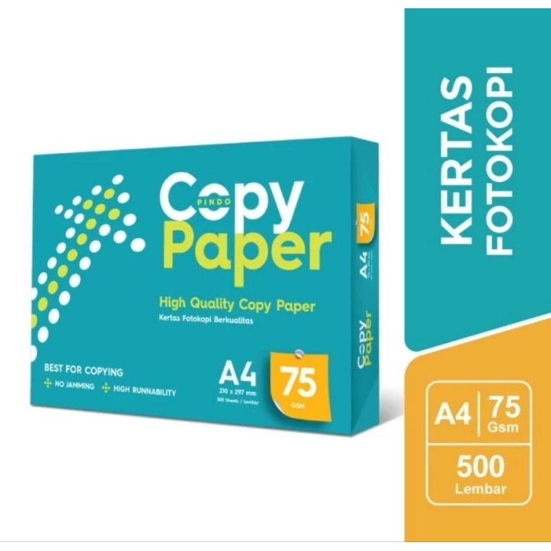 

COPY PAPER KERTAS HVS Putih 75 GSM A4