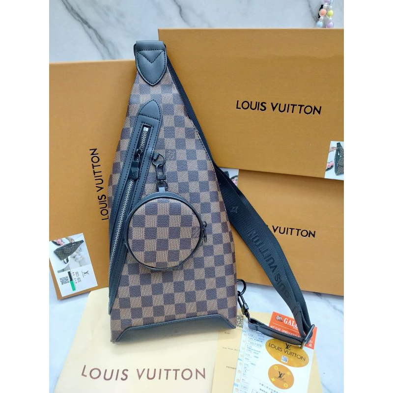 TAS SELEMPANG BODYBAG PRIA LV5298 MIRROR BRANDED IMPORT