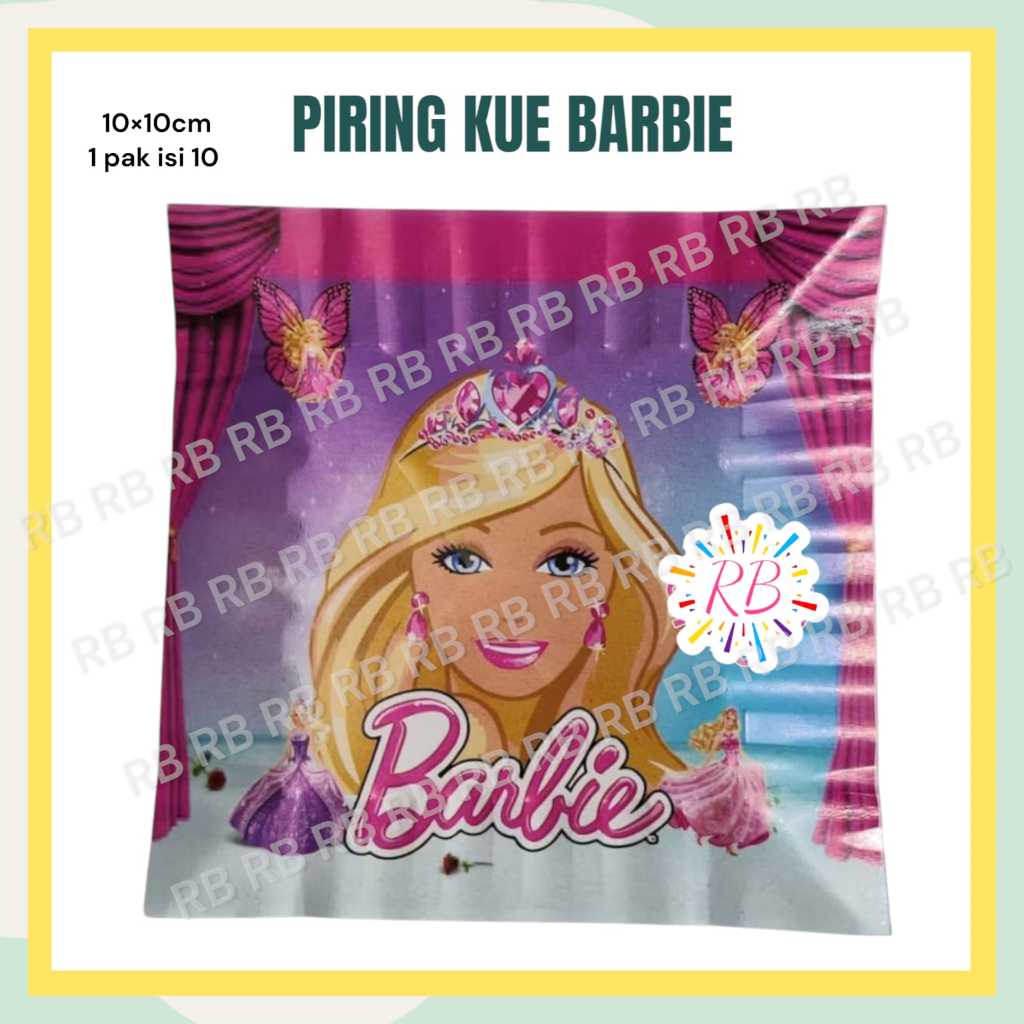 Piring BARBIE / Piring Kue Ulang Tahun Barbie Ken