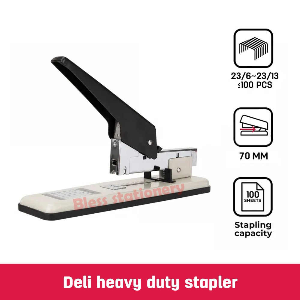 Deli Heavy duty stapler untuk jilid buku staples heavy duty stapler jilid besar staples jilid besar