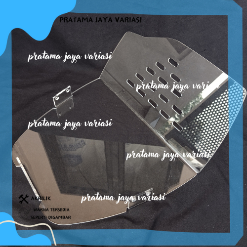 DOWNDRAFT TRANSPARANT PCX 160 SEKAT BAGASI MIKA PCX PEMBATAS BOX PCX