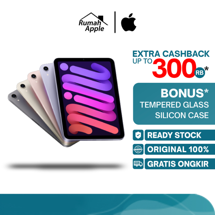 iPad MINI 6 2021 5G 256GB 64GB WIFI / CELLULAR 8.3 Inch SPACE GREY PINK PURPLE STARLIGHT SECOND SEKE