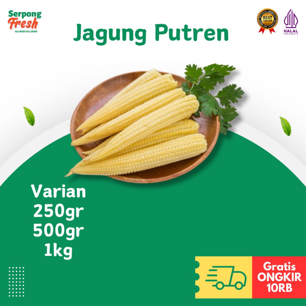 

Jagung Putren Baby Corn Jagung Muda 250gr 500gr 1kg FRESH Sayuran Segar