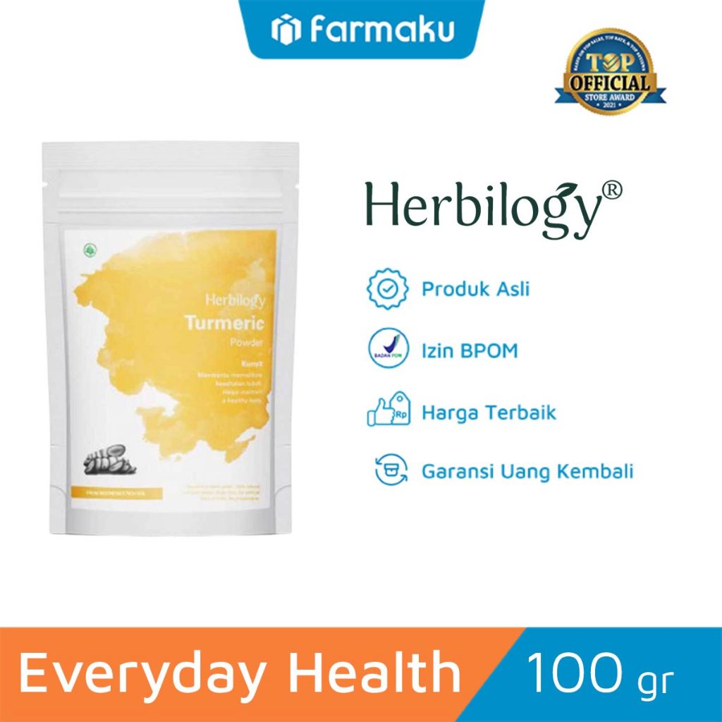 

Herbilogy Turmeric (kunyit) Extract Powder 100 gr - Bubuk Ekstrak Pereda Nyeri Sendi & Pencernaan