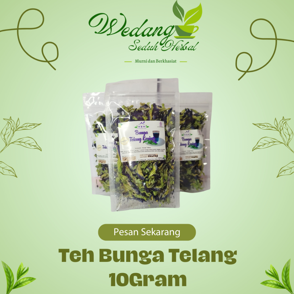 

Teh Bunga Telang Kering Murni 10gr / Blue Tea / Butterfly Pea Flower