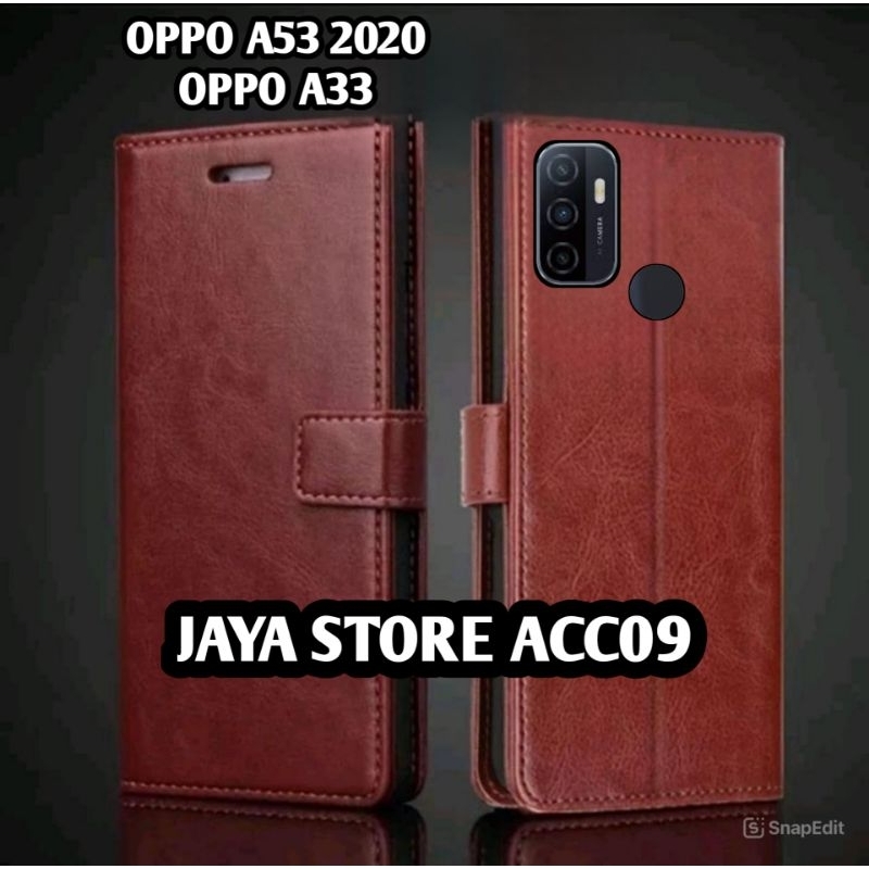 CASING OPPO A53/A33 FLIP COVER SARUNG CASE DOMPET