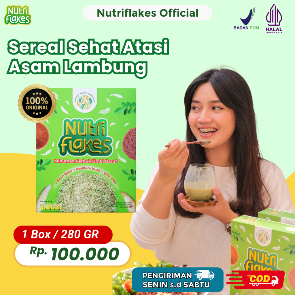 

Nutriflakes 1 Box Obat Asam Lambung Original