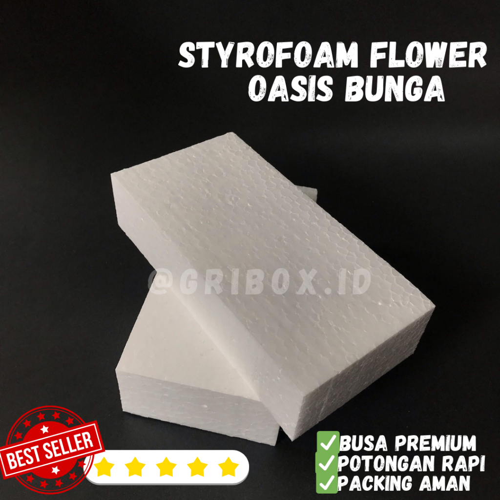 PAKET 12 PCS Busa bunga buket sterofoam Oasis Bunga Floral foam / Oasis Sterofoam / Oasis Buket bung