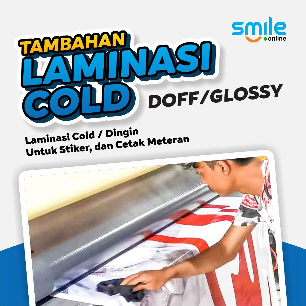 

TAMBAHAN FINISHING LAMINASI COLD / DINGIN DOFF DAN GLOSSY