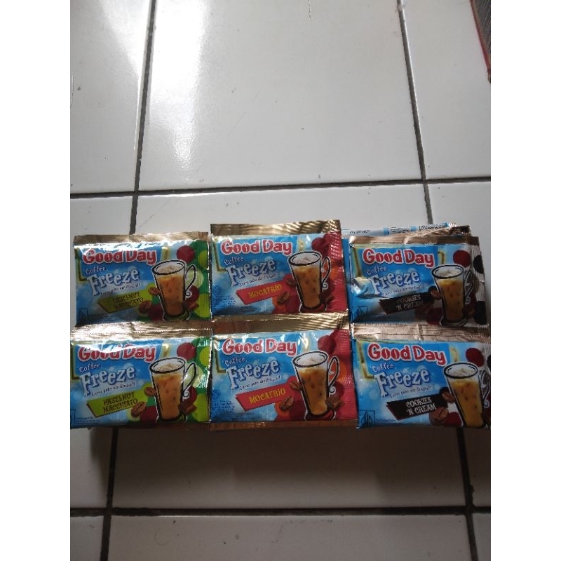 

Good Day Freeze All Varian Kemasan 1 Renceng isi 10 Sachet