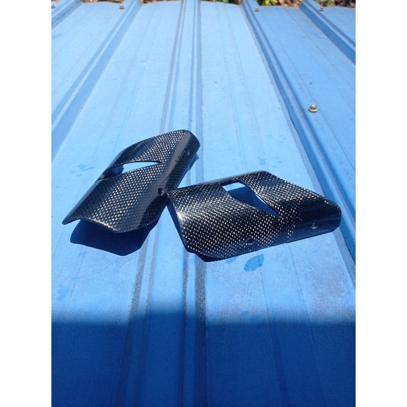 Cover Tameng Knalpot R9 H2 Carbon Kevlar Original