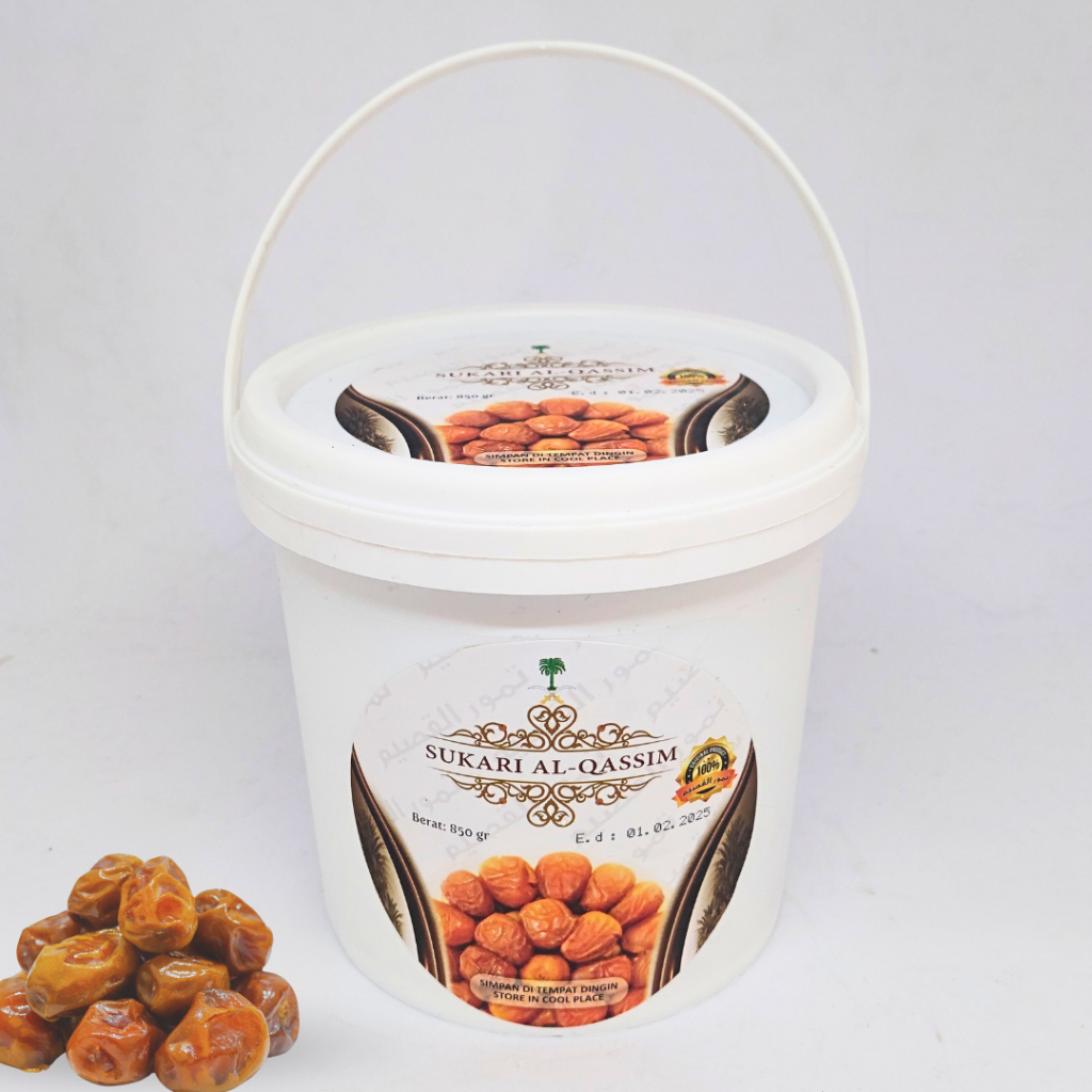 

Kurma Sukari Ember (Al-Qassim Original) 850gr