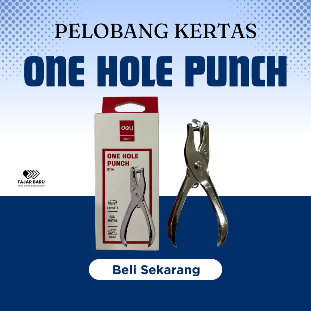 

[ PCS ] PEMBOLONG KERTAS DELI / PEMBOLONG 1 LOBANG / ONE HOLE PUNCH