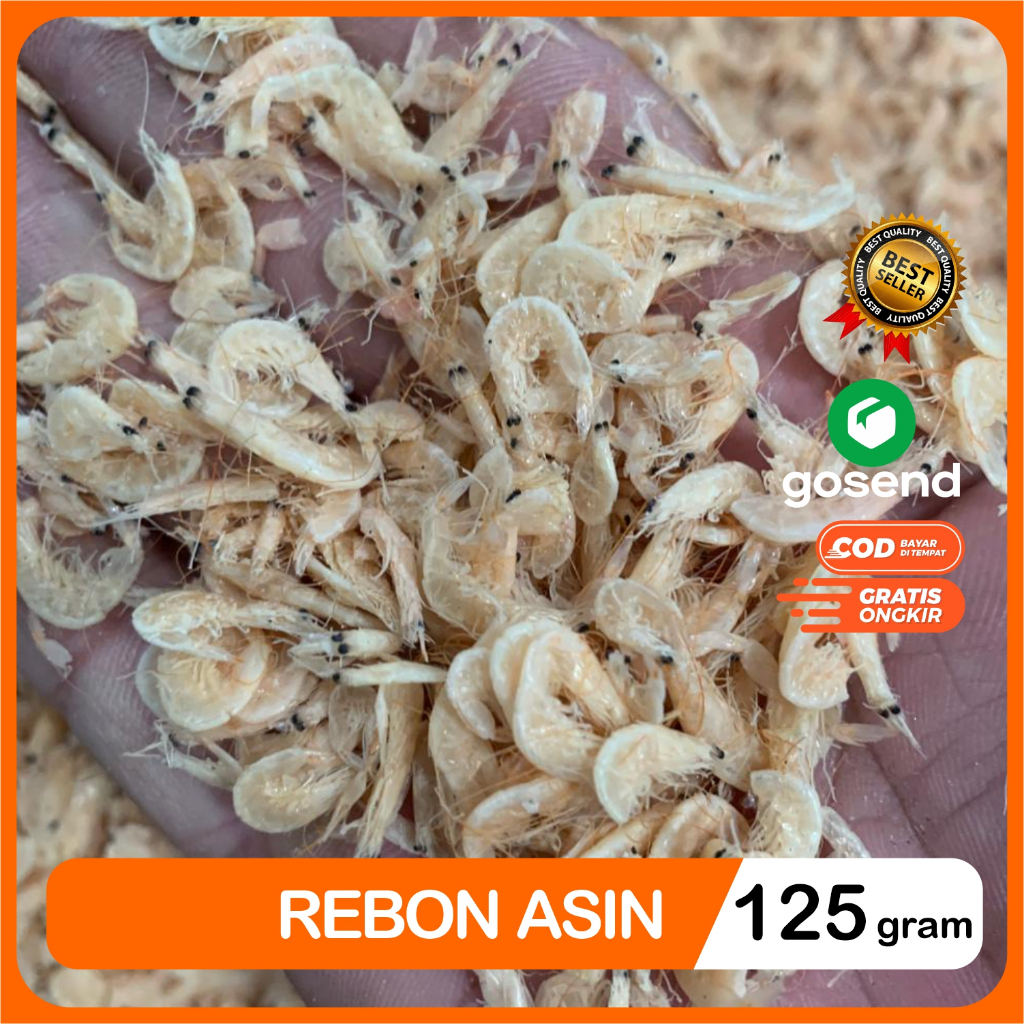 

Udang Rebon Asin Kering Super Packing Plastik Vacum