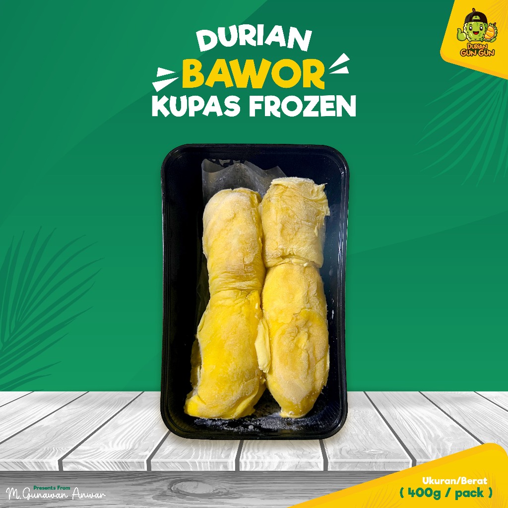 

Durian Bawor Nusantara Frozen Duren Bawor Kupas Beku Berat 400 gram