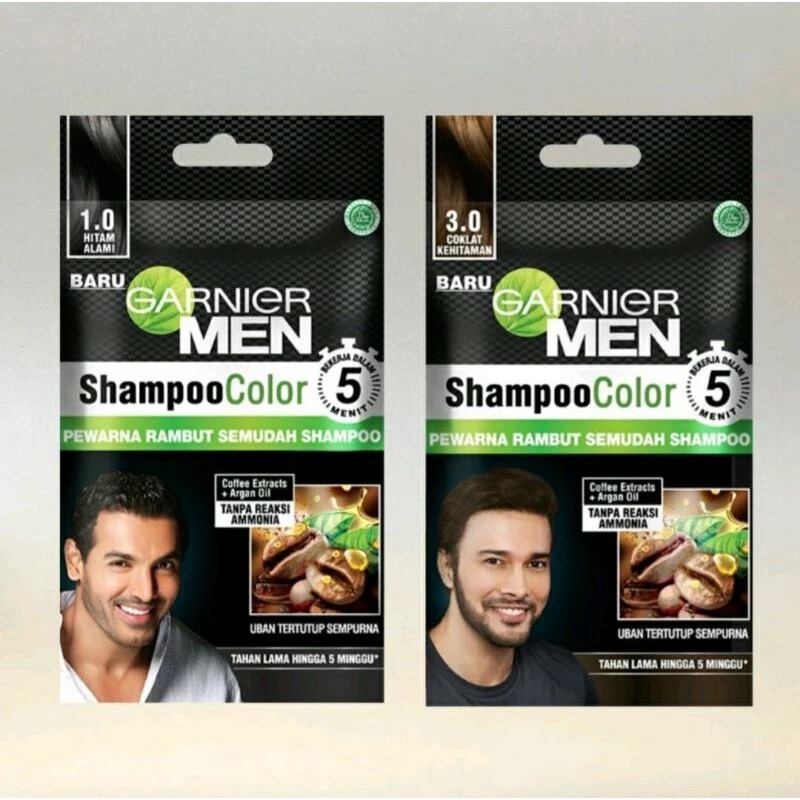 Garnier Men Shampoo Color Hair Color Sachet - Shampoo Color / Hair Color Shampoo