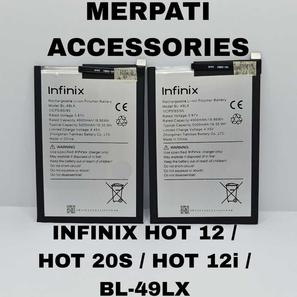 BATERAI/BATRAI/BATRE/BATTERY/INFINIX 49LX/ INFINIX HOT 12
