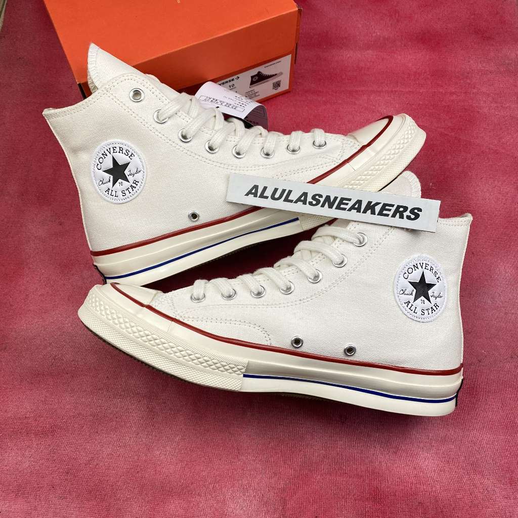 Sepatu Converse All Star 70s High Parchment Sneakers Pria Wanita Broken White Putih Tulang Unisex