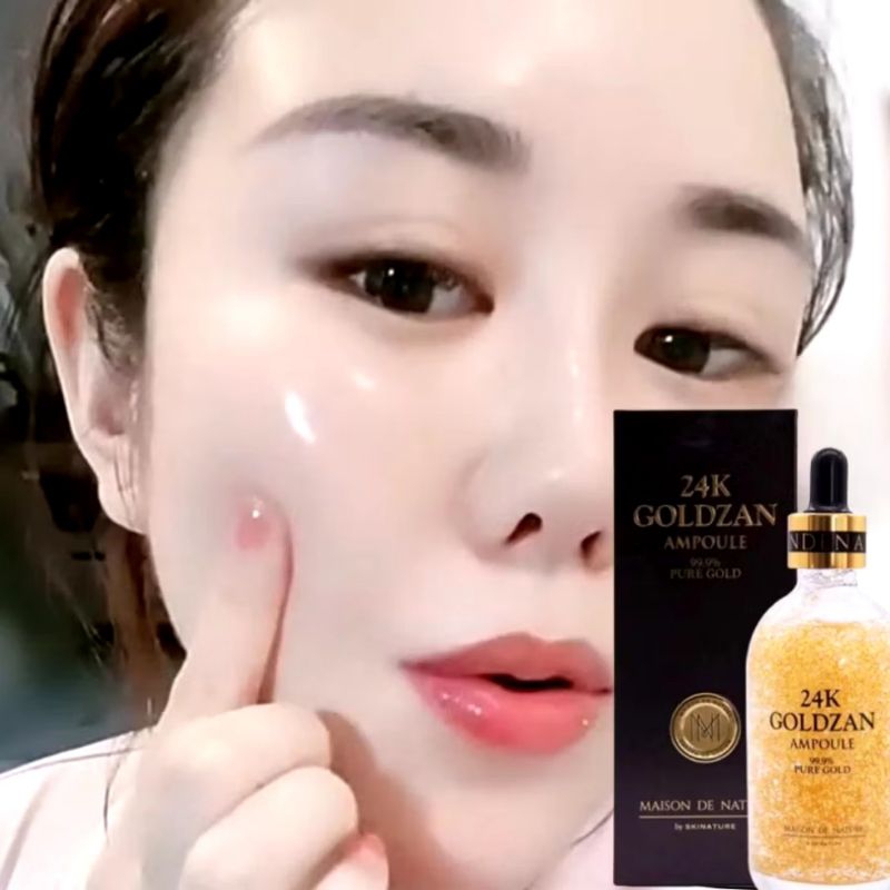 Original GOLDZAN 24K Serum Wajah Melembabkan dan Memutihkan Kulit Wajah