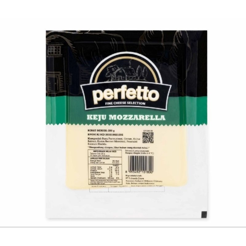 

Perfetto Mozarella Balok 1kg