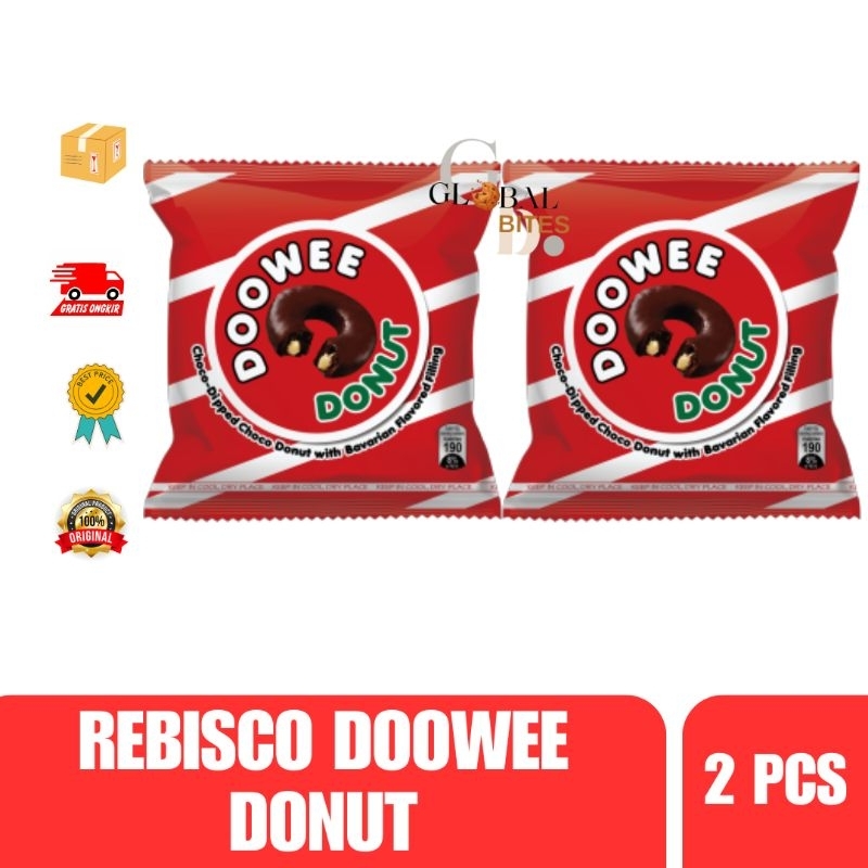 

Rebisco Doowee Donat Coklat Doowee Donat Salut Coklat 2 pcs