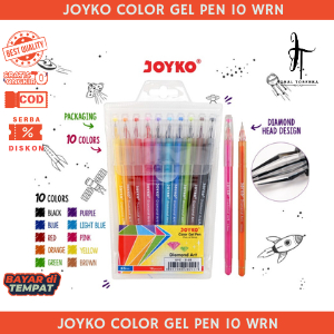 

Color Gel Pen/Pulepen Warna/ Pena Joyko GPC-309S Isi 10 Pcs/ 0.5 mm