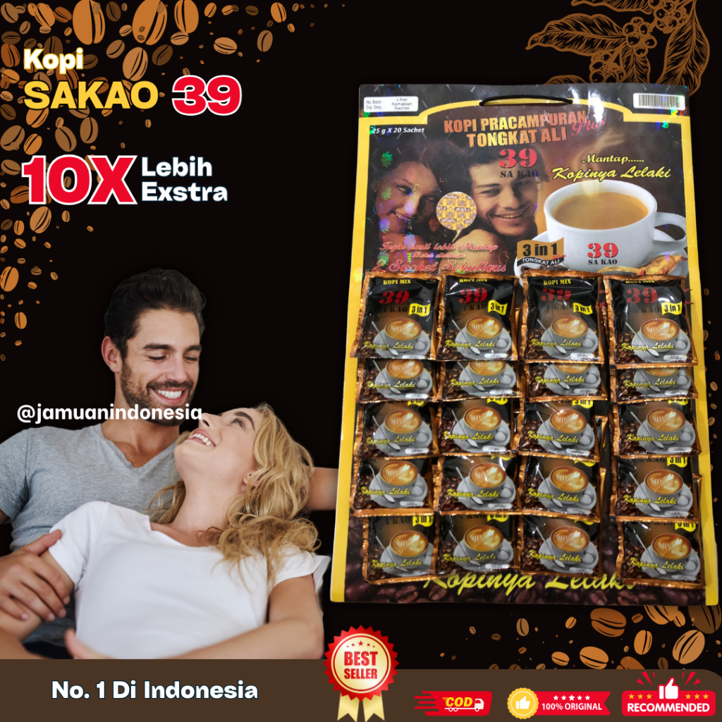 

Kopi 39 Sakao Tongkat Ali Original Papan 20 Sachet