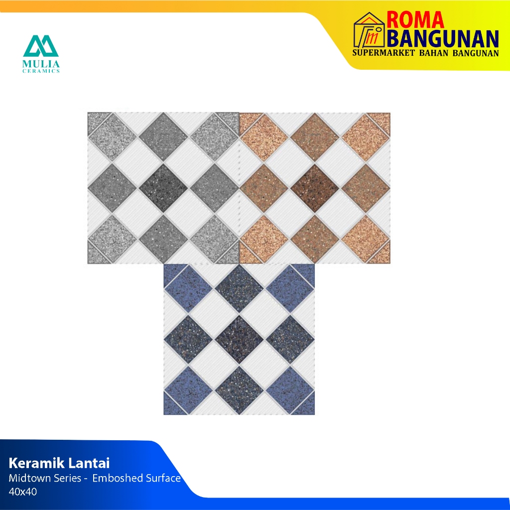 Mulia Keramik Lantai / Keramik Lantai Kamar Mandi Midtown Series 25X25