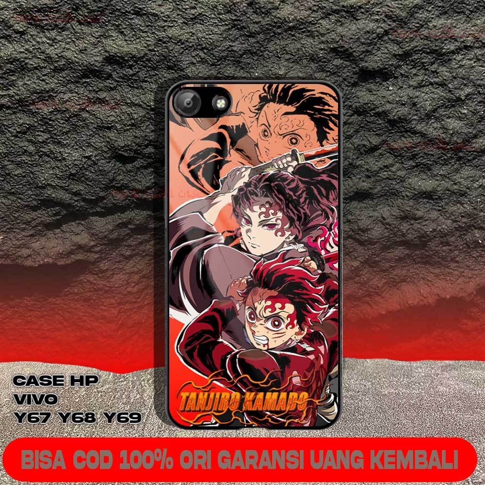Softcase Vivo Y69 / Y68 / Y67 / Y66 / Case Vivo Y69 Motif DEMON SLAYER Casing  Hp Vivo Y66 Casing Hp