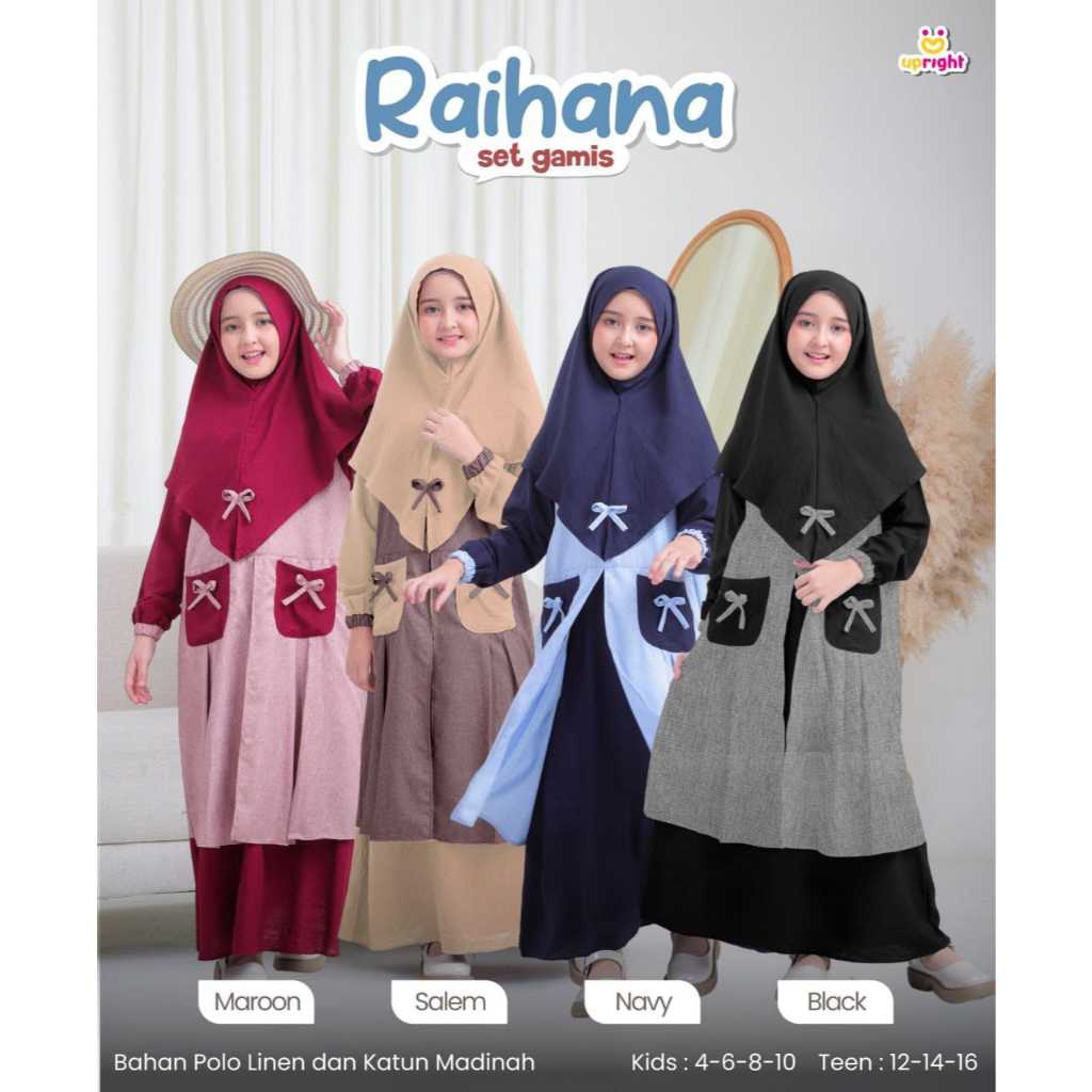 Set Gamis Raihana by Upright - Set Gamis Anak